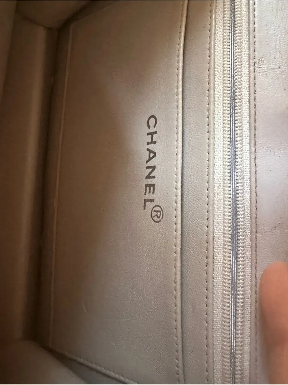 Chanel Two-Tone Quilted Shoulder Bag with Floral Paint Details